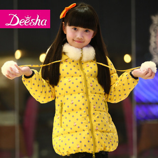 BALABALA DEESHA female child dot hair papilla medium-long down coat outerwear 1248806