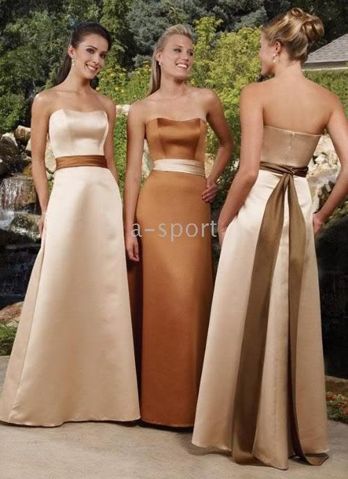 Ball Evening Dress Bridal Bridesmaid Champagne Mother of the Bride Dresses Gown Prom