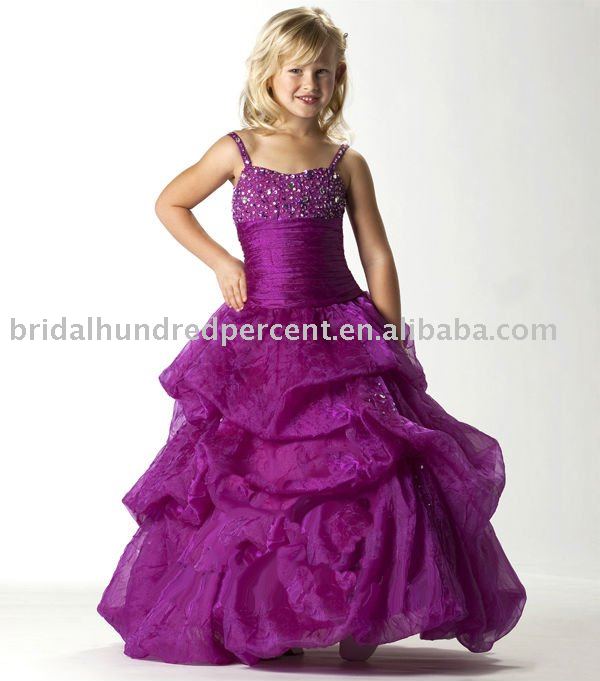 ball gown newest style pageant girl's gown dress