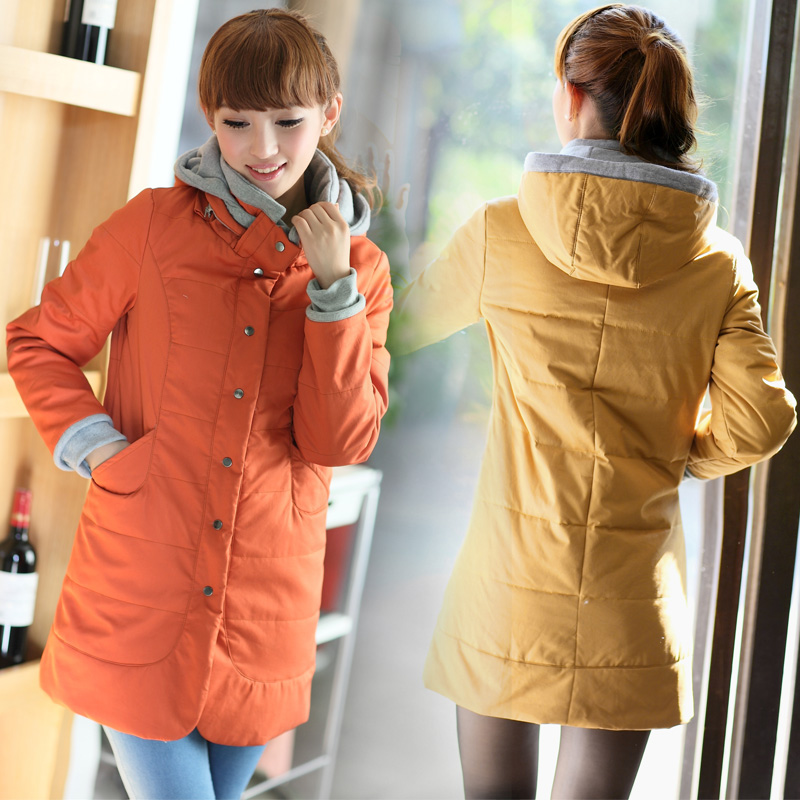 Ball maternity winter outerwear maternity wadded jacket cotton-padded jacket thickening medium-long cotton-padded jacket