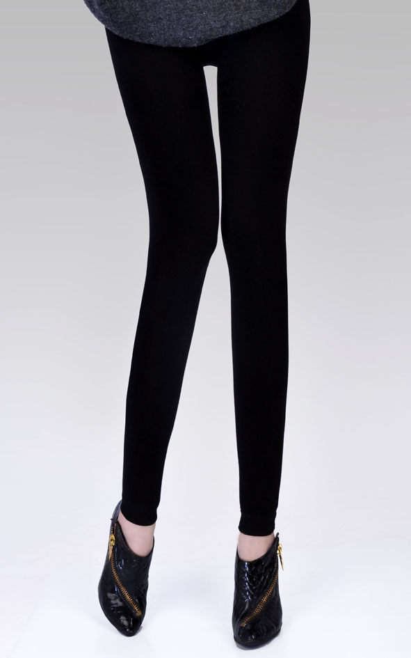Ball thick cotton black bamboo charcoal fiber double layer warm pants ankle length trousers basic ankle length trousers