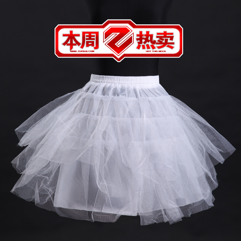 Ballet boneless short skirt evening dress short design panniers design short wedding dress pannier pleated pannier