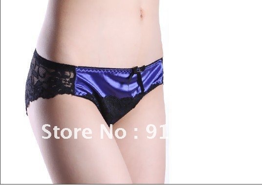 Bamboo charcoal bamboo fiber women's bud silk underwear, low waist sexy bottom fork pure cotton lady briefs