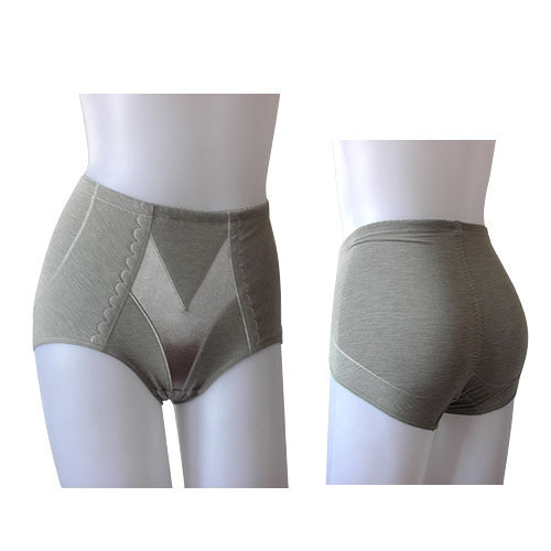 Bamboo charcoal fiber comfortable and breathable butt-lifting drawing abdomen pants briefs 0932 grey body shaping pants 26