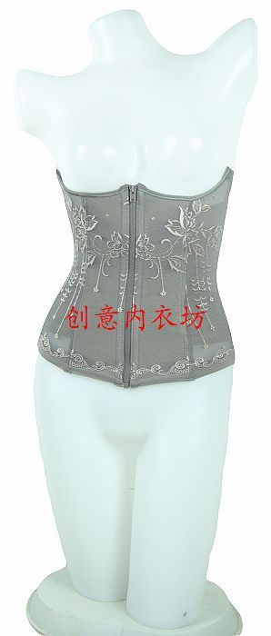 Bamboo charcoal fiber drawing abdomen belt bride zipper type cummerbund 5109