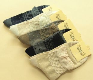 Bamboo charcoal fiber ms cotton socks