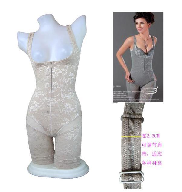 Bamboo charcoal fiber slimming slender waist abdomen drawing butt-lifting one piece shaper shapewear beauty care clothing