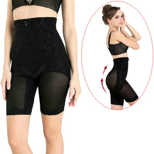 Bamboo fat burning high waist abdomen drawing butt-lifting stovepipe pants puerperal beauty care body shaping pants