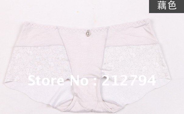 Bamboo fiber lady inner pants Ladies underwear comfortable breathe freely Five colors mixed group of