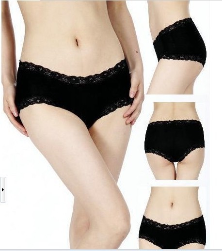 Bamboo Fiber  Modal  Lace Underwear(14 colors)  Free Shipping