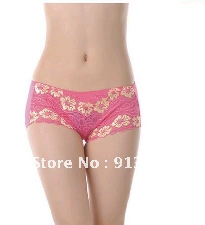 Bamboo  fiber Modal ladies underwear women's briefs sexy underwear and female flower shorts free shipping wirh a gift