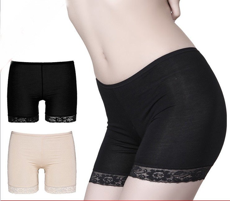 Bamboo  fiber pants and Hipster  underwear  female pure color underwear  Prevent exposing yourself pants CF1334