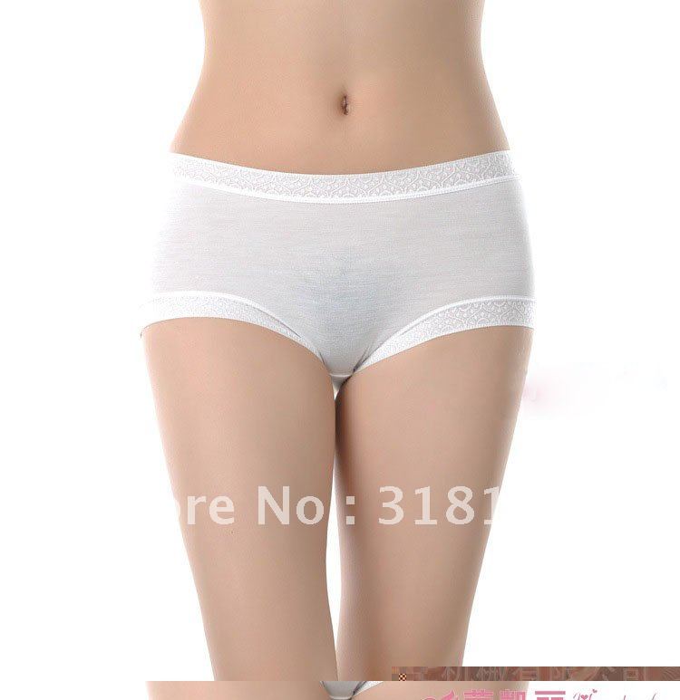 Bamboo Fiber Tracelessness Waist Panties Women's Underwear Briefs Knickers 900852-510009B Free shipping