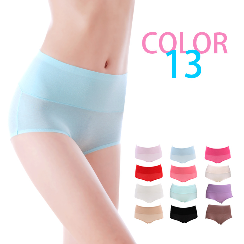 Bamboo fibre high waist abdomen drawing butt-lifting panty rgxzr comfortable breathable female panties