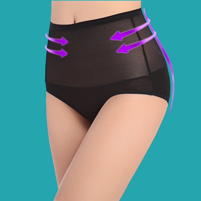 Bamboo fibre high waist body shaping panties breathable beauty care pants abdomen drawing pants panty