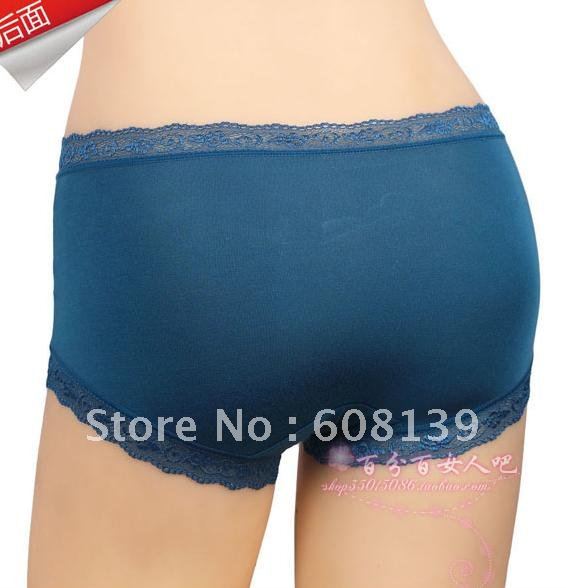 Bamboo fibre ladies underwear lace super sexy hollow out transparent female underwear