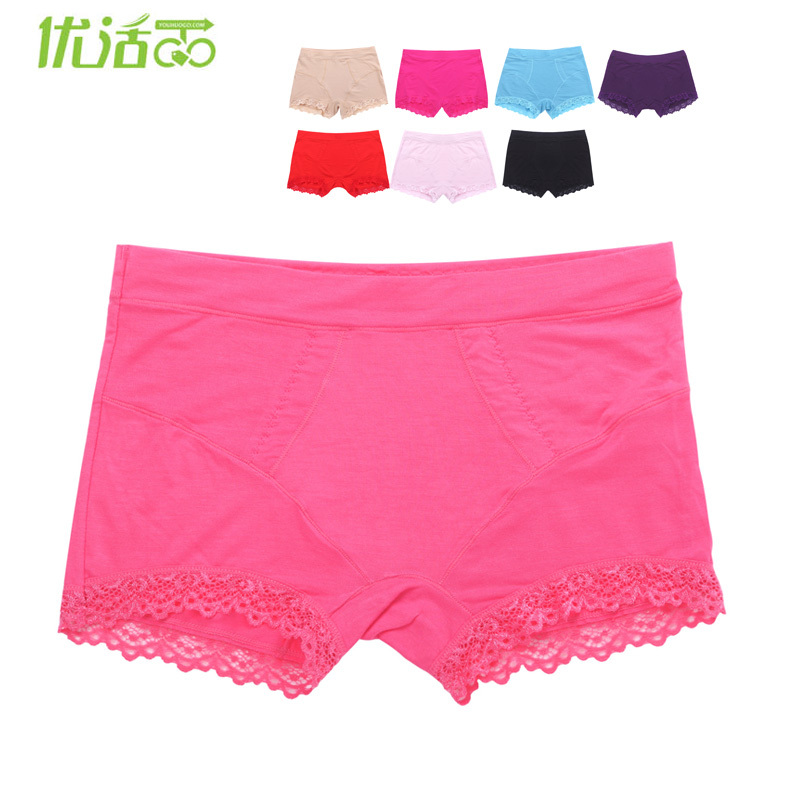 Bamboo fibre panty lace trunk antibiotic mites internality panties pants