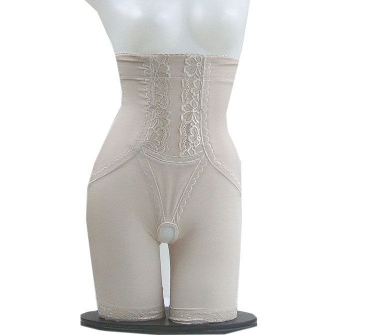 Bamboo high waist abdomen thin waist drawing butt-lifting plastic pants stovepipe beauty care body shaping pants corset pants