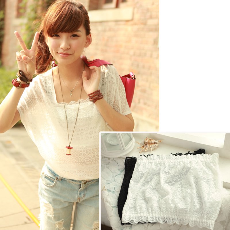 Basic - full lace bright color tube top a0613