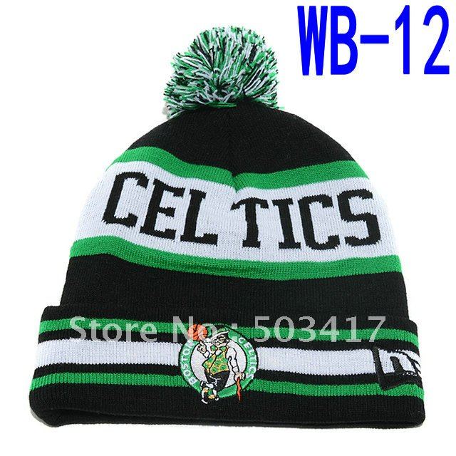 Basketball knitted caps celtics beanies men's sprot hat fashion thick winter hat
