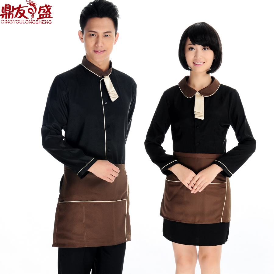 Basons work wear autumn and winter work wear waiter clothes