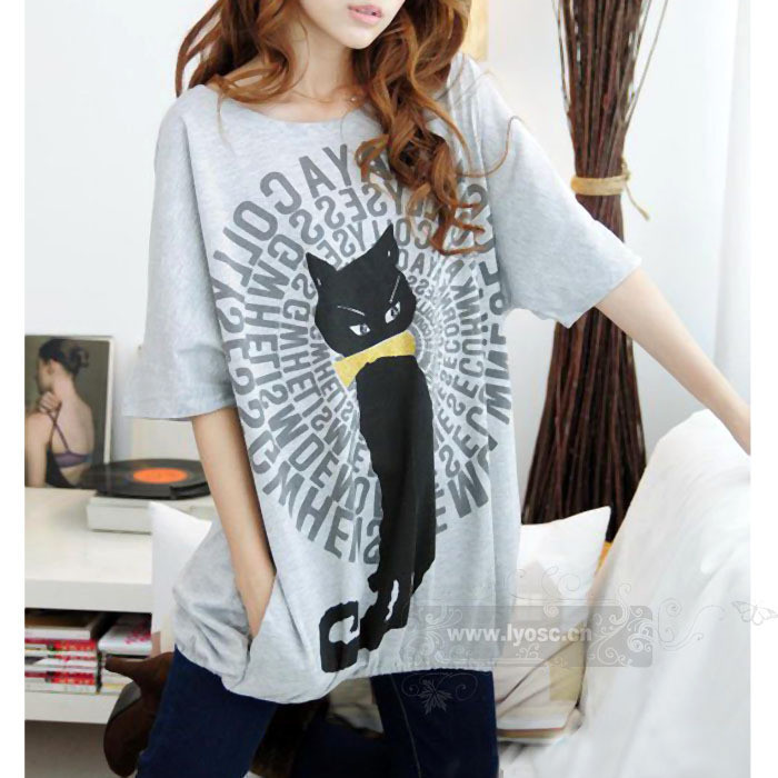 Batwing shirt duomaomao maternity top long maternity short-sleeve t-shirt duomaomao t-shirt off 20%