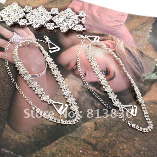 BB172-060!Min Order is USD10!Rhinestone Brassiere Strap Crystal Imitation Diamond Shoulder CupchainFashion Intimates Products