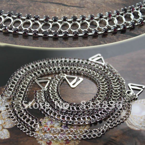 BB172-086!Min Order is USD10!Classic Fashion Jet Shoulder Bra Strap Crystal Rhinestone Imitation Diamond Lady' Lingerie Jewelry