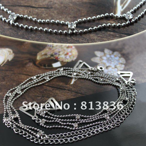 BB172-171!Min Order is USD10!Classic Fashion Shoulder Bra Strap Crystal Rhinestone Imitation Diamond Ladies' Bra Accessories