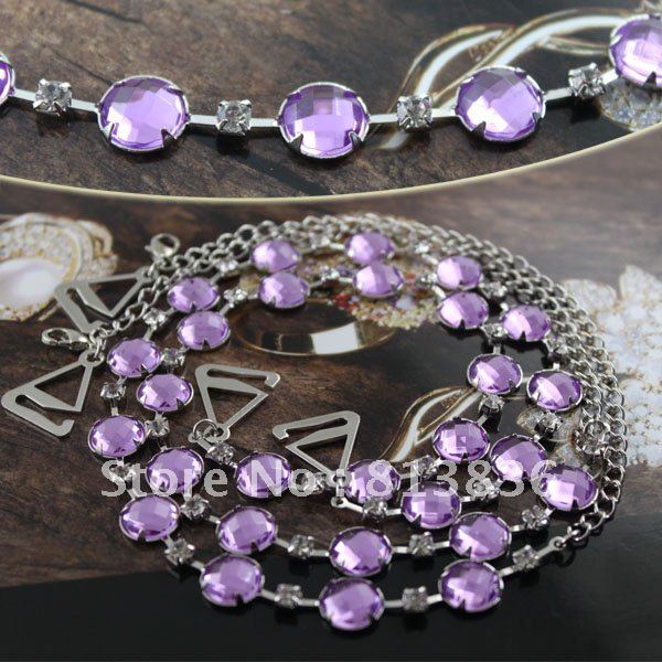 BB172-207!Min Order is USD10!Popular Fashion Shoulder Bra Strap Crystal Rhinestone Imitation Diamond Metal Lady Bra Jewelry