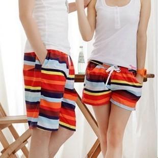 Beach pants lovers child beachwear shorts female plus size orange family fashion