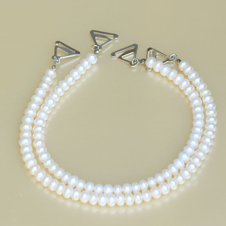 Beaded shoulder strap rhinestone underwear pectoral girdle freshwater pearl shoulder strap