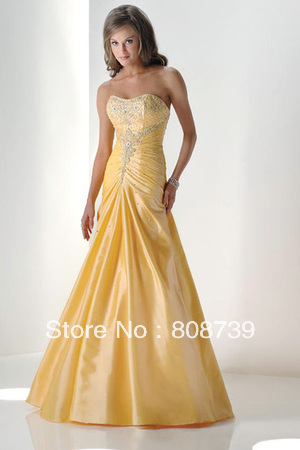 Beading Ruched Formal Taffeta Quinceanera Dress