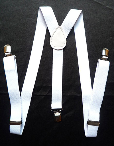 Beautiful 1PC Unisex Clip-on Braces Elastic Suspenders