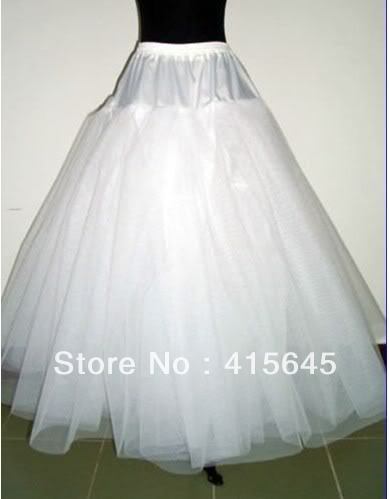 Beautiful 3-Layers Tulle Hoopless good price and high quality petticoat