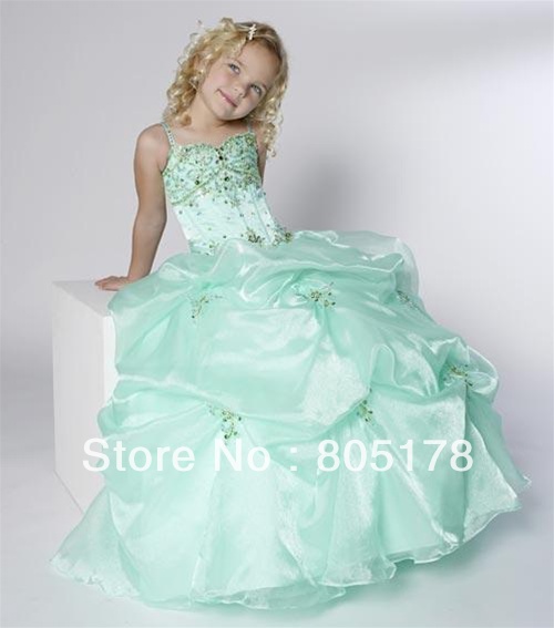 Beautiful condole belt of crystal Flower Girl 's Pageant Dress Flower Girl Dresses