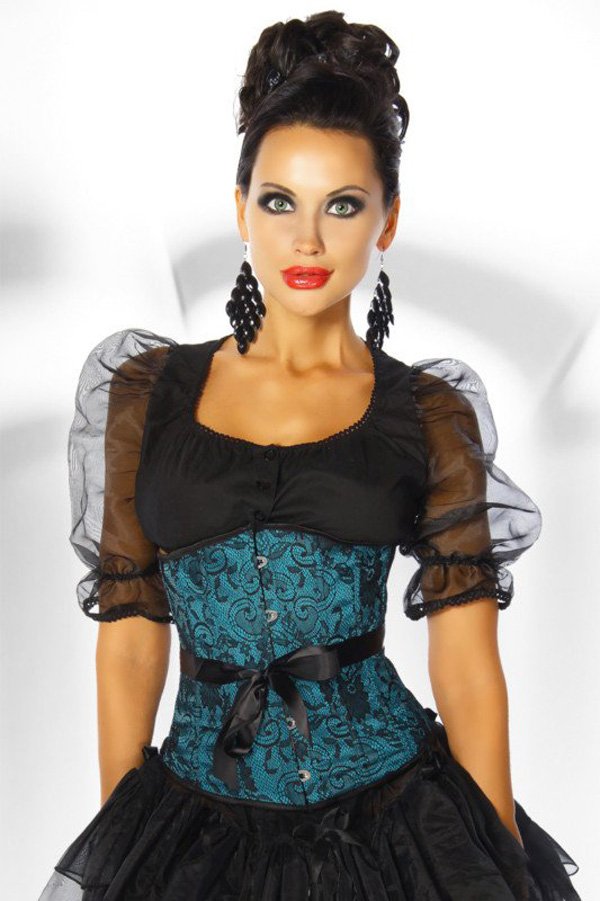 Beautiful lower price Women shaper Corset Sexy Lingerie satin Retail green zg015