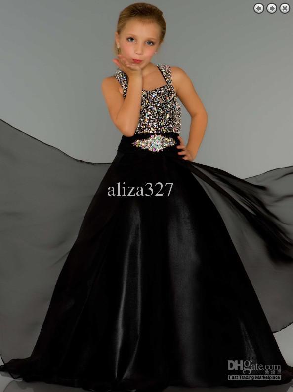 Beautiful pageant dress Stunning Sugar Long Rhinestone Covered Little Girl Pageant Gown