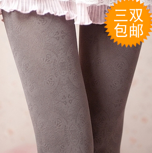 Beautiful thin vintage pantyhose velvet socks stockings women's