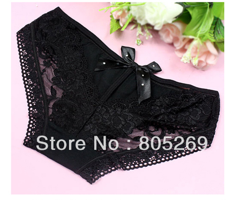 Beautiful Women Black Fashion Sexy Lace Underpants