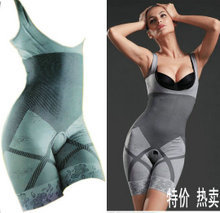 Beauty care shaper one piece abdomen drawing butt-lifting orthoedic underwear bamboo charcoal bodysuit female 1
