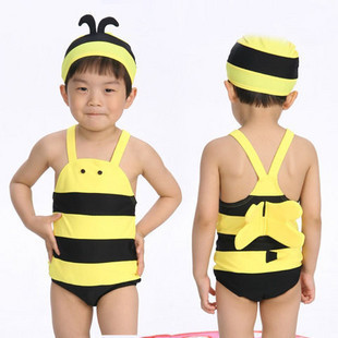 Bee style twinset swimwear child one-piece swimsuit swimwear