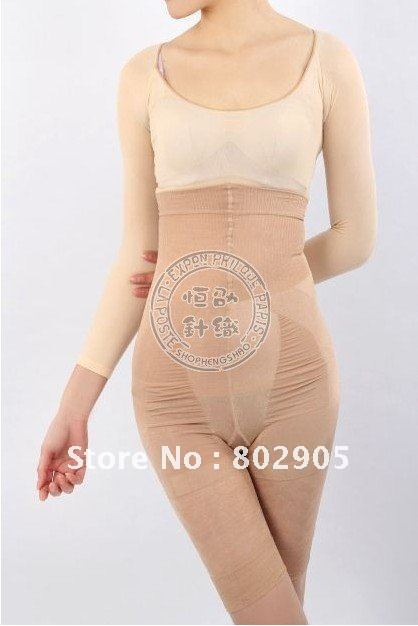 beige color high waist slimming pants control panties size M free shipping