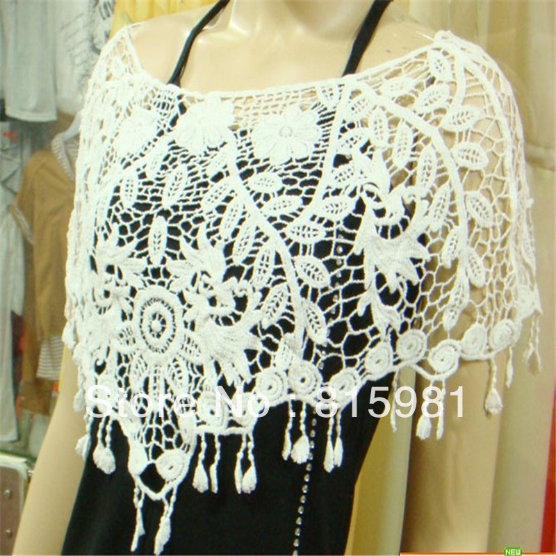 Beige Crocheted Lace Knitted Wraps/Bolero for Summer Dress/Skirt Match Free Size XS S M L in Stock Free Shipping