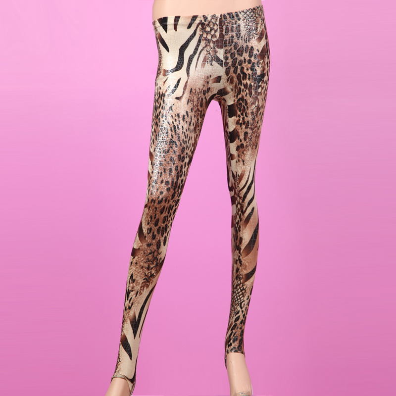 Bell autumn and winter women's thin fashion zebra print lounge step basic trousers