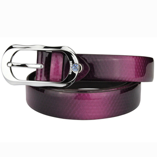 Belle ladies genuine leather belt cowhide women's strap perfect purple belt for women