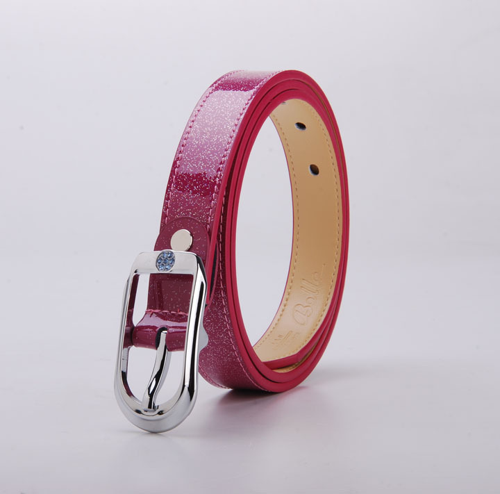 Belle strap ladies genuine leather cowhide women's strap pink hihglights mantianxing belt for women
