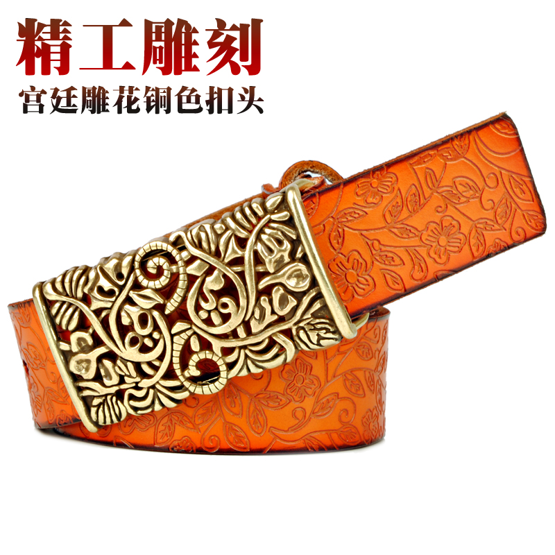 Belt female all-match cowhide women's strap women's genuine leather all-match fashion female belt casual