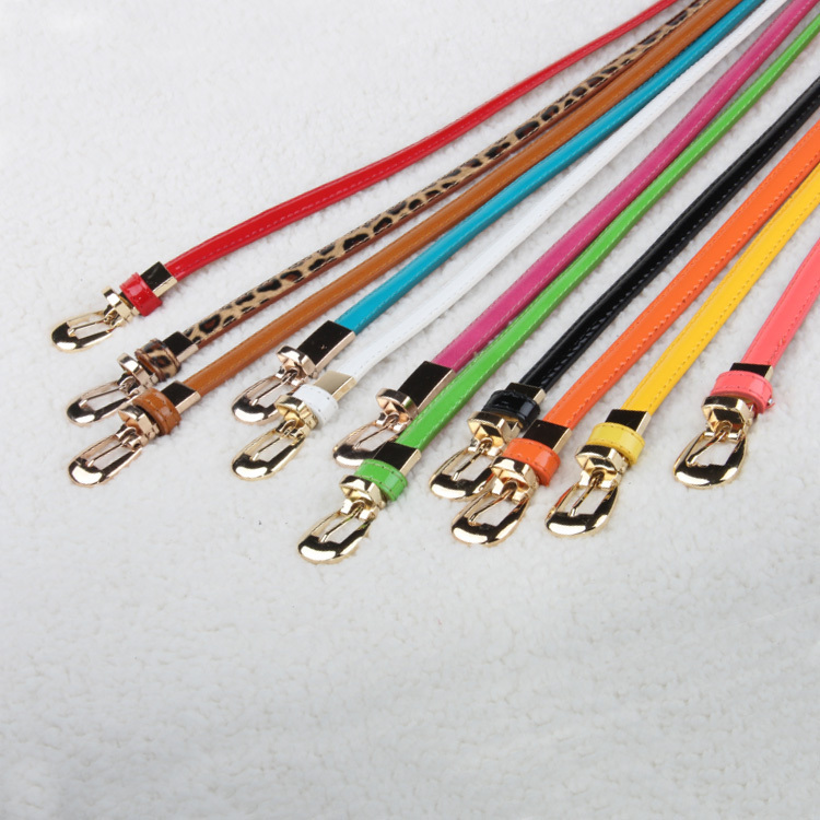 Belt female all-match genuine leather women's candy color thin belt decoration fashion strap female