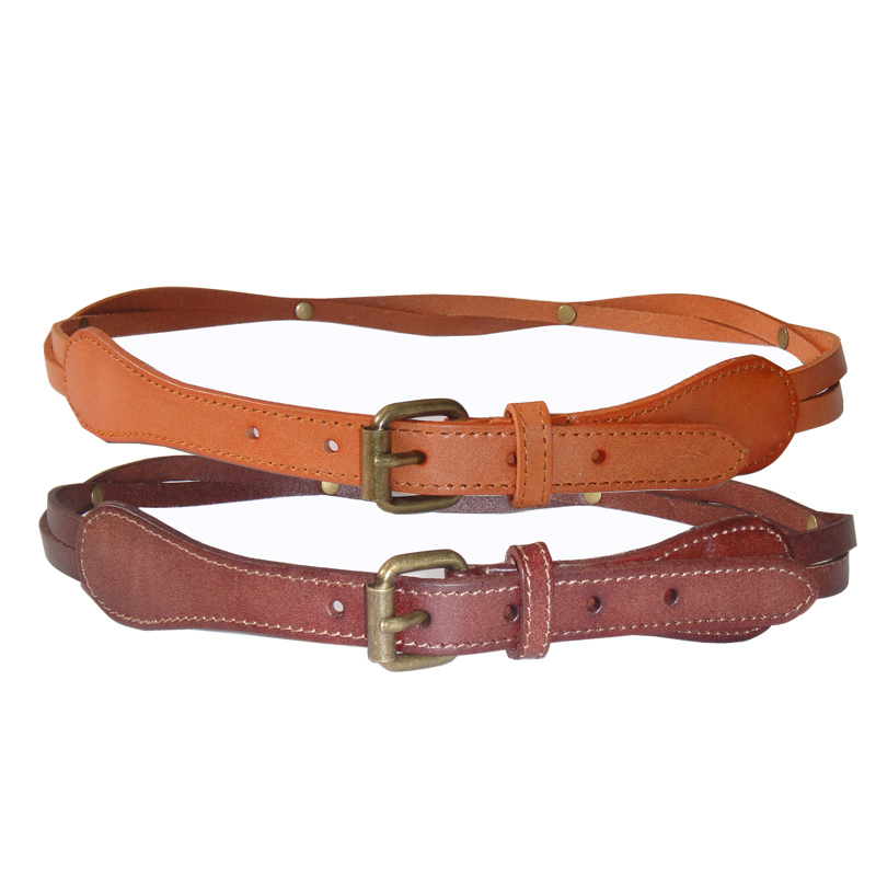 Belt female genuine leather all-match strap knitted thin belt fashion genuine leather women's 2012 0805